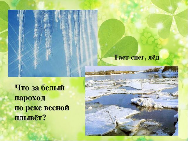 Презентация к занятию по ознакомлению с окружающим миром "Весна"