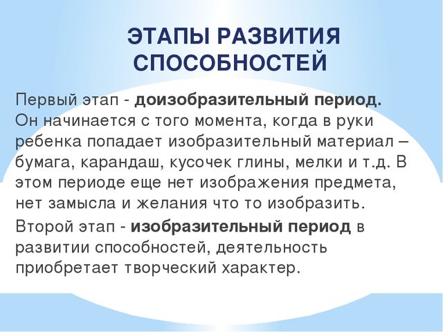 РАЗВИТИЕ ТВОРЧЕСКИХ СПОСОБНОСТЕЙ НА ЗАНЯТИЯХ ПО ИЗОДЕЯТЕЛЬНОСТИ