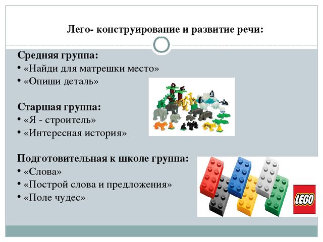 "Лего- технология в развитии речи дошкольников"