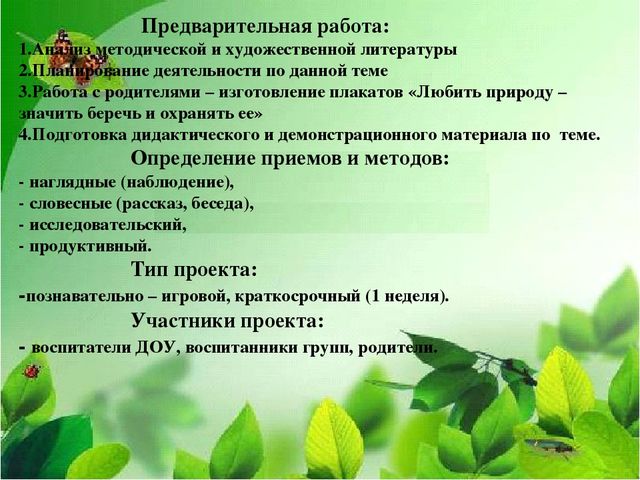 Презентация "экологический проект в ДОУ"