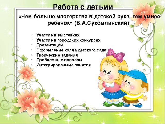 Презентация представления ППО воспитателя ДОУ