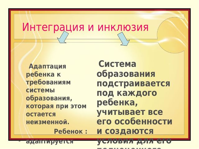 Презентация «Приоритеты инклюзивного образования детей с ограниченными возможностями здоровья»