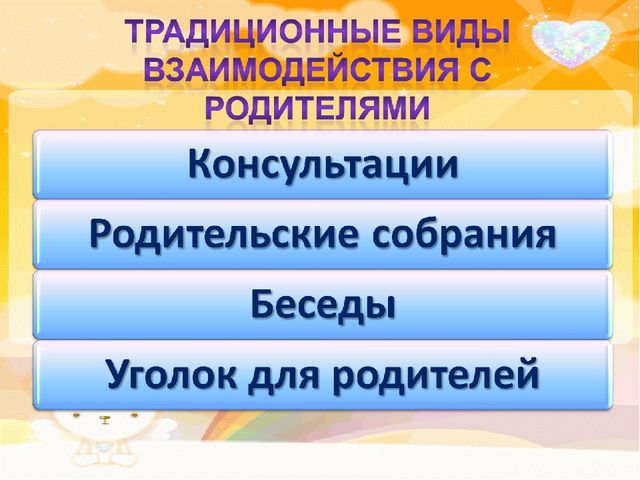Презентация "Взаимодействие детского сада с родителями воспитанников "