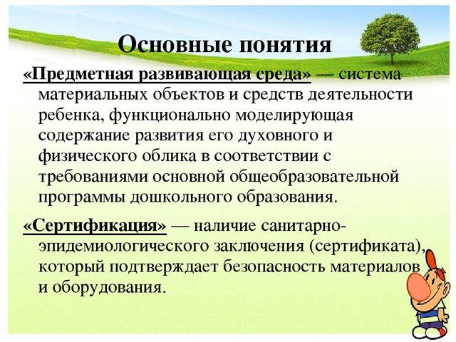 Предметно-развивающая среда в ДОУ