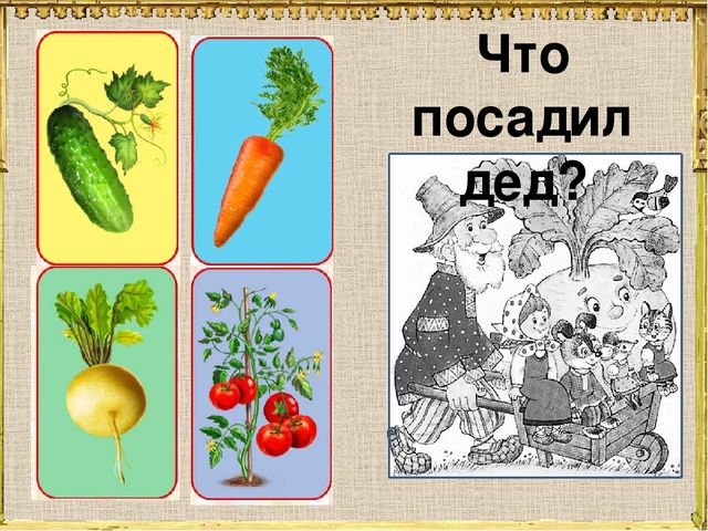 Интерактивный тренажёр для детей среднего дошкольного возраста "Репка"