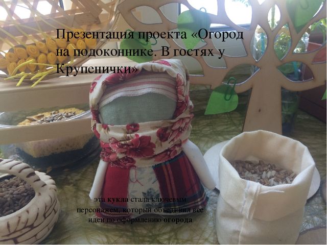 Презентация проекта «Огород на подоконнике. В гостях у Крупенички» в старшей группе "Светлячок"