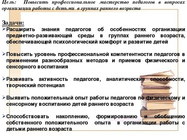 Организация работы с детьми раннего возраста