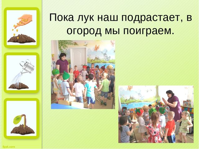 Презентация "Огород на окне" во второй младшей группе д/с