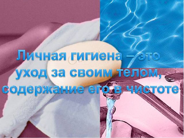 Презентация к занятию на тему: " Правила личной гигиены"