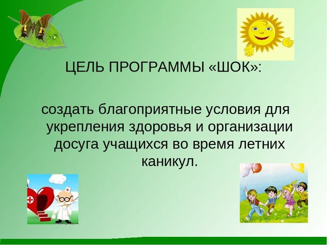 Программа деятельности лагеря с дневным пребыванием детей
