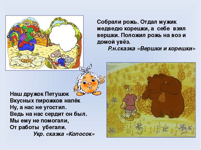 Презентация для дошкольников на тему "Хлеб Всему голова"