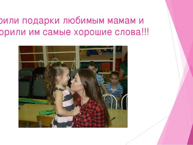 Составление презентации на тему " День наших мам"