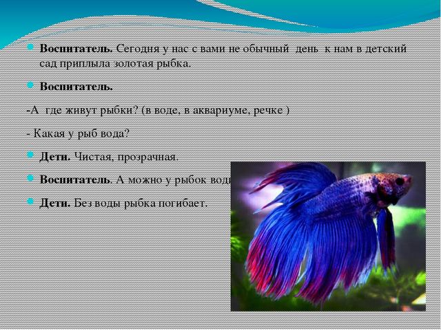 Проект по познавательному развитию "Поиграем с водичкой"