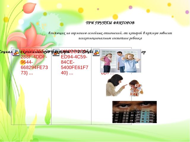 Презентация для родителей по теме "ЭМОЦИОНАЛЬНОЕ БЛАГОПОЛУЧИЕ РЕБЕНКА В СЕМЬЕ"