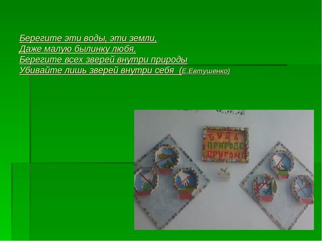 Презентация по "Экологическому воспитанию"