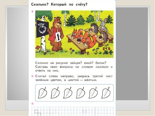 Презентация занятия для будущих первоклассников