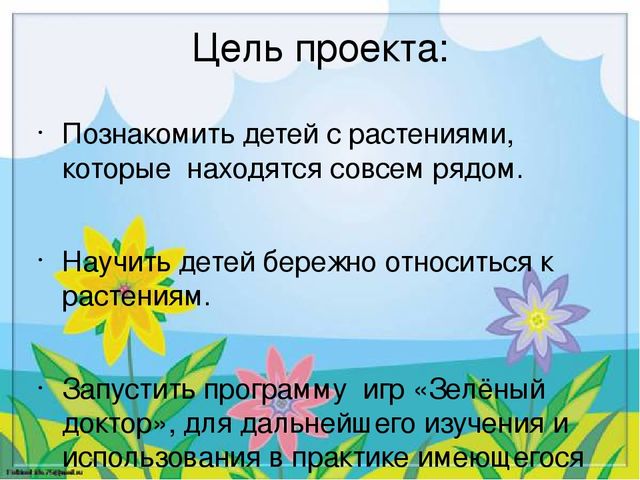 Познавательный проект для детей старшего дошкольного возраста "Целебные растения"