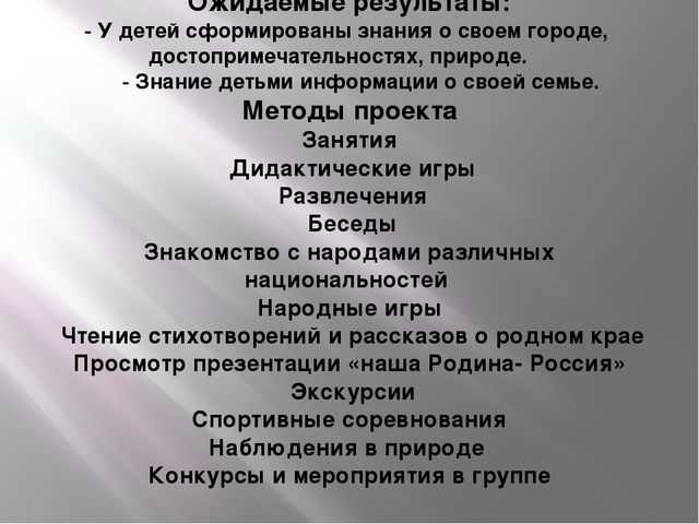 Презентация Нравственно-патриотический проект "Мой город"
