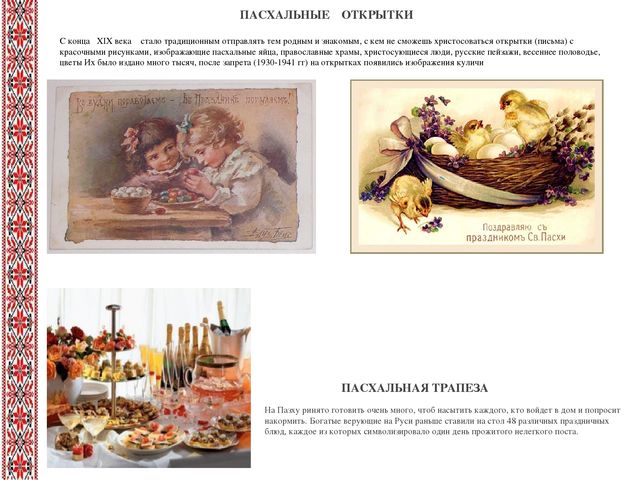 Презентация к проекту «Пасха – Светлое Воскресенье Господне».