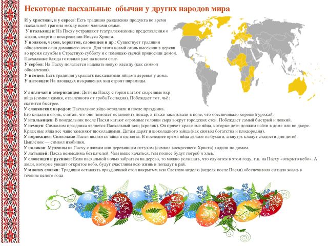 Презентация к проекту «Пасха – Светлое Воскресенье Господне».