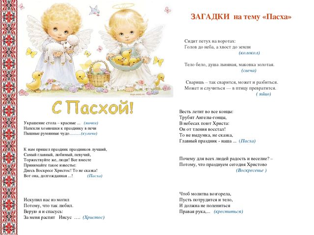 Презентация к проекту «Пасха – Светлое Воскресенье Господне».