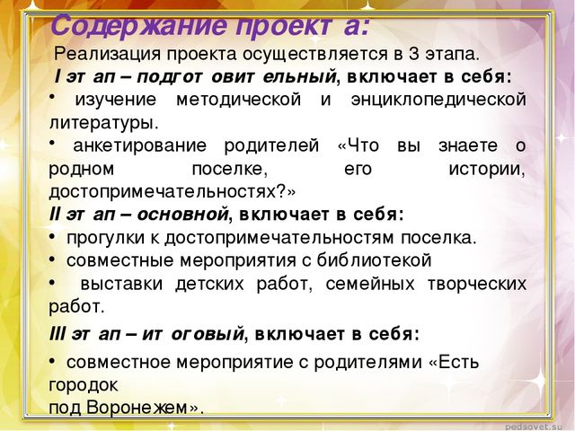 Проект "Есть городок под Воронежем"