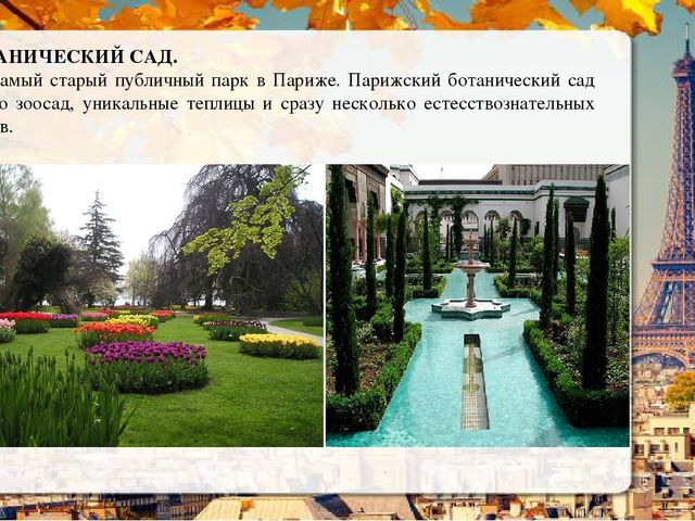 Презентация о Париже в рамках проекта "Страны мира".