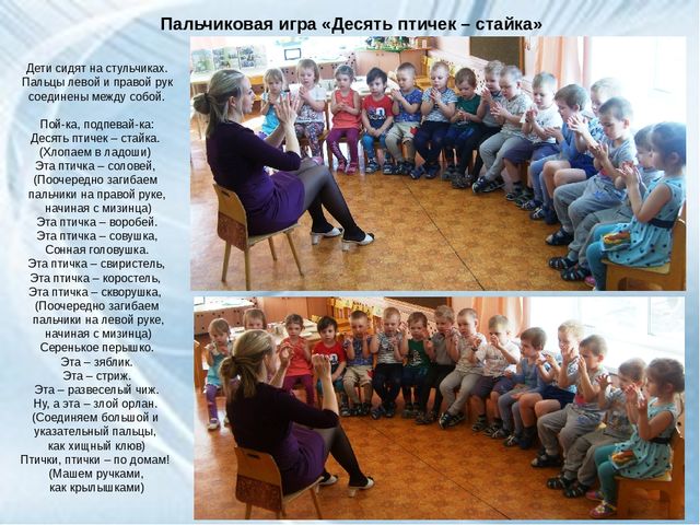 ООД средней группе ДОУ "Перелетные птицы осенью"