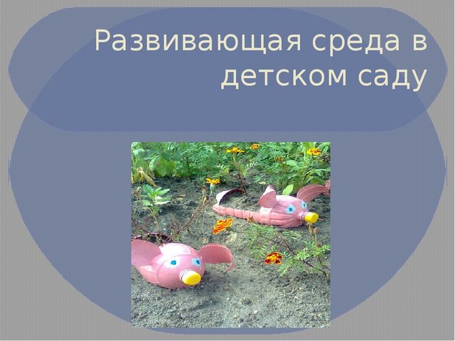 Презинтация развивающей среды в детском саду