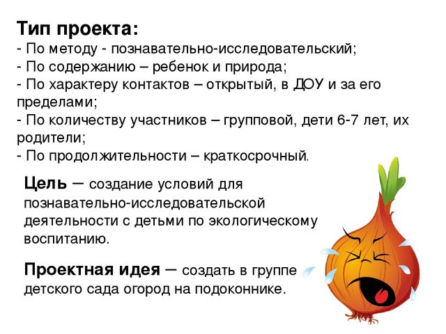 Проект на тему "Веселый огород" компенсирующая группа