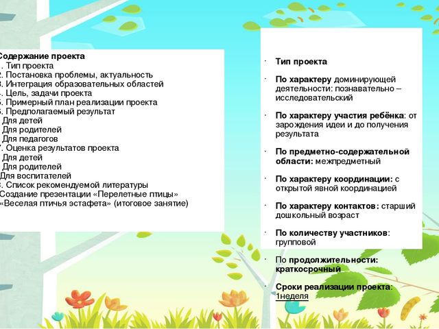 Презентация на тему: "Перелётные птицы"