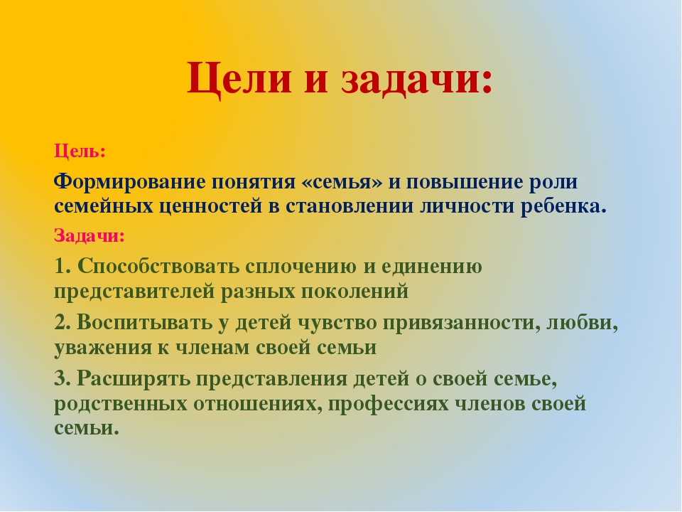 Презентация проекта "Моя семья"