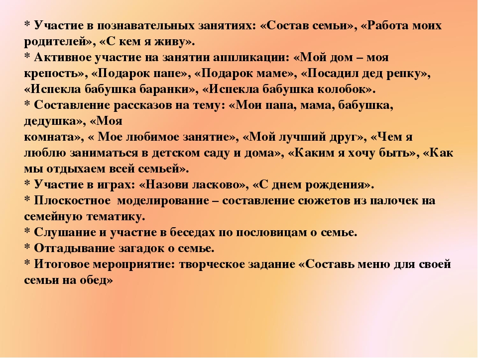 Презентация проекта "Моя семья"