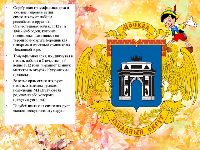 Презентация по ознакомлению с окружающим на тему "Округа Москвы"