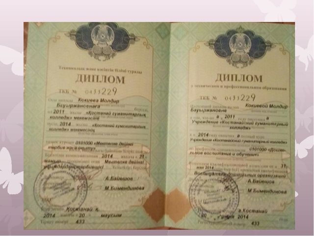 Презентация Портфолио воспитателя на казахском языке