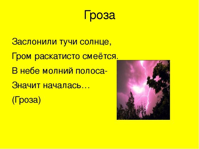 Презентация для средней группы детского сада на тему :"Загадки о лете"