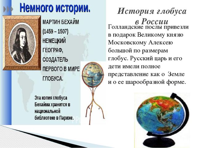 Презентация " Что такое глобус?"
