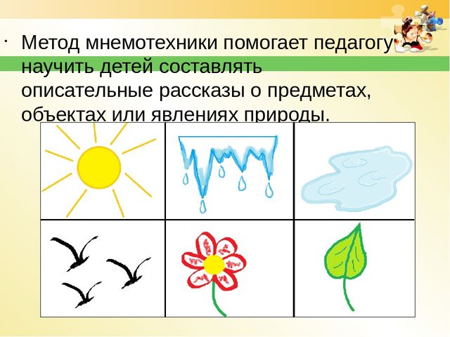 Использование мнемотехники в работе по развитию речи дошкольников.