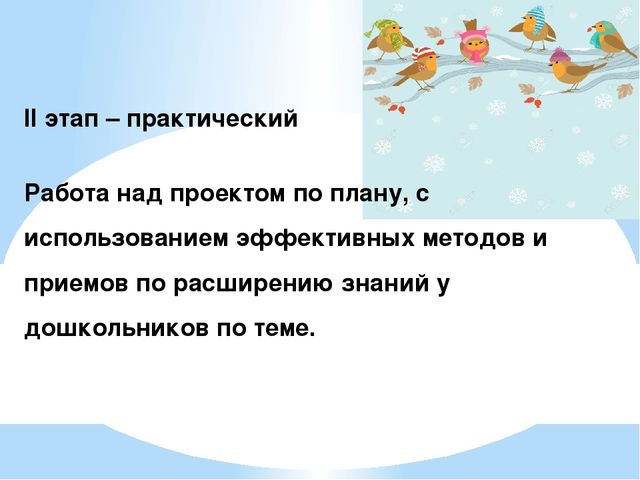 Проект "Птицы - наша друзья"