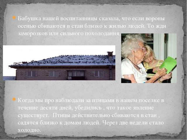 Презентация проекта "Как предсказывали погоду наши предки"