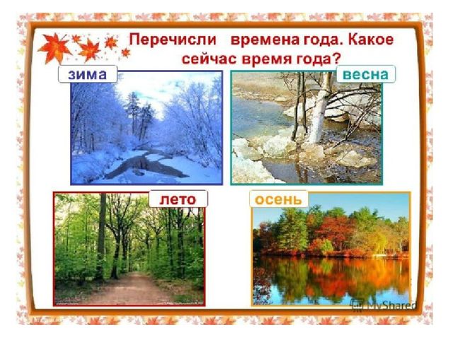 Презентация по окружающему миру "Времена года"