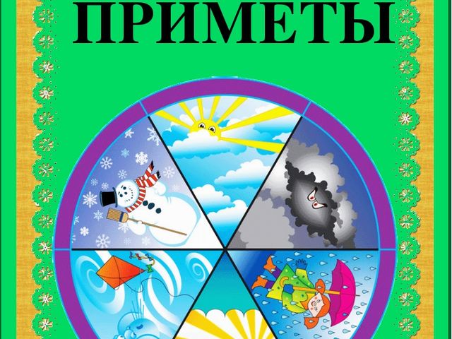 "Народные приметы", подготовительная группа к школе
