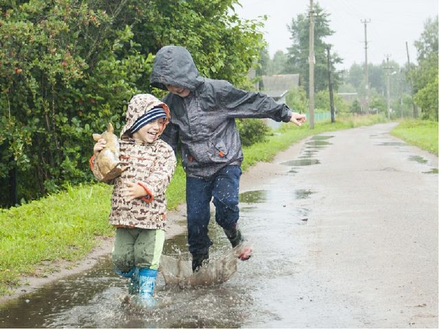 Презентация для детей 5-6 лет по теме"Осень и дождь"