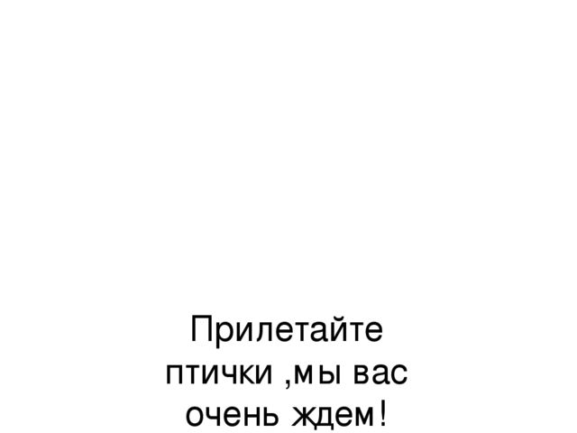 Презентация "Покормите птиц зимой"