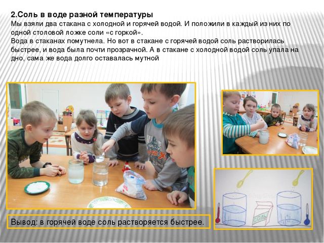 Презентация-отчет проектной работы с детьми подготовительной к школе группы "Волшебница-соль"