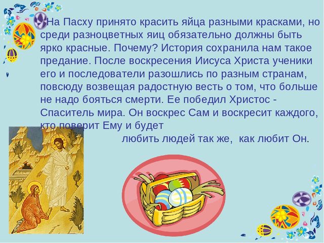 Презентация на тему: "Праздник пасхи"