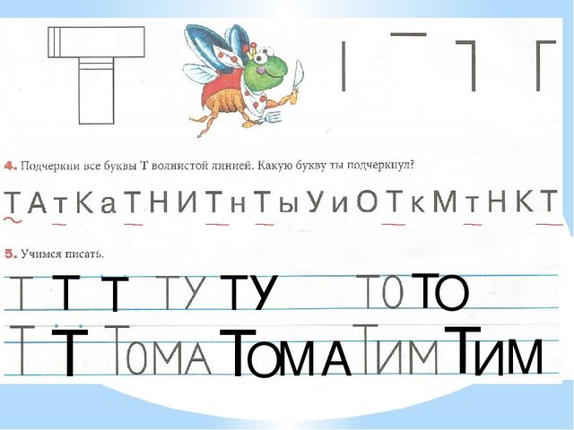 Презентация по предшкольной подготовке. Буква Тт