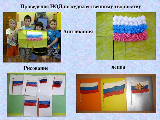 Презентация образовательного проекта для дошкольников "Российский флаг"