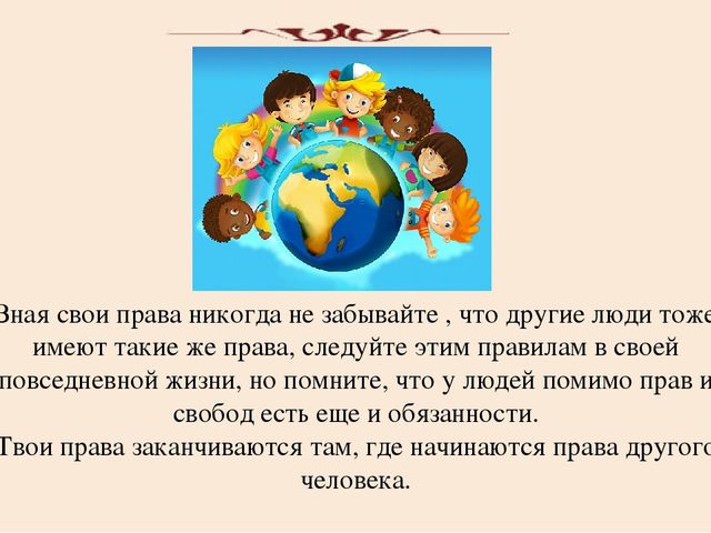 "Права человека в обществе"
