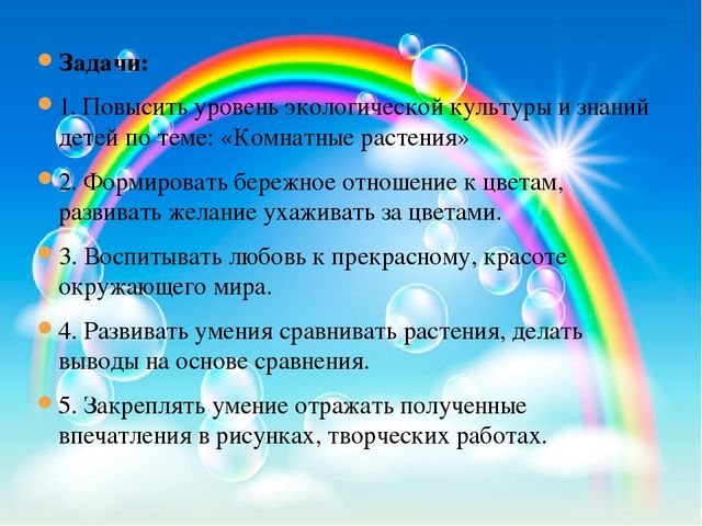 Презентация педагогического проекта «Комнатные растения» (разновозрастная группа раннего возраста от 1,5 до 3 лет)